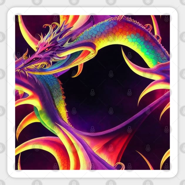 Dragon Scales, Thirty-Eight: Sticker by EverythingSings.Art